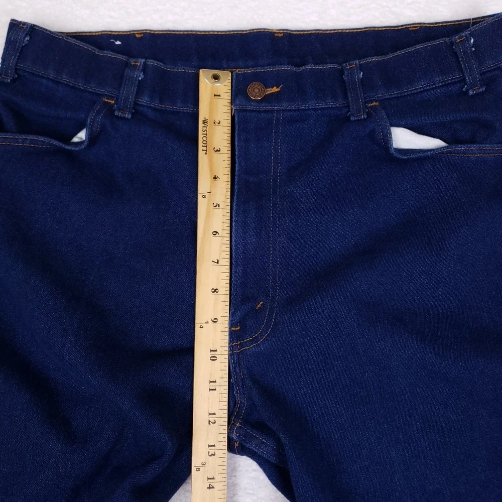 Vintage Levis With A Skosh‎ More Room Jeans W37 L33 USA Dark Wash 90s Fit